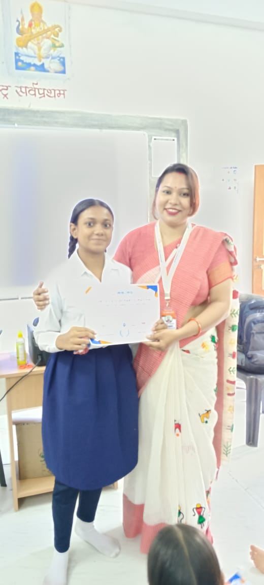 Participation Certificate Distribution At Gondalpara Sastri Hindi High School